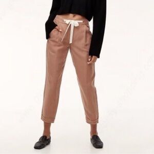 Aritzia Wilfred Linen Blend Allant Pant in Nutmeg Sz 8